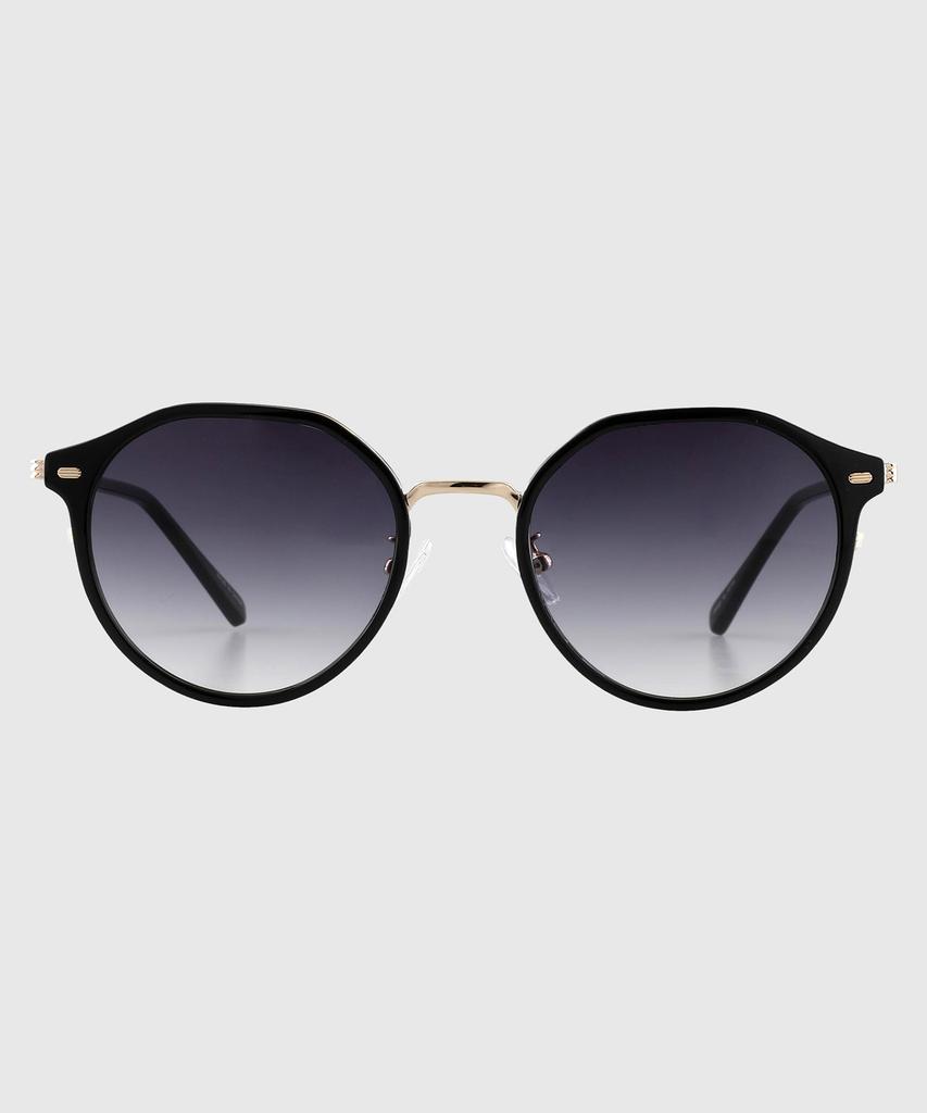Tuditeo Lun Round Combination Nylon Lens Uv Protection Sunglasses C1 Gold Black
