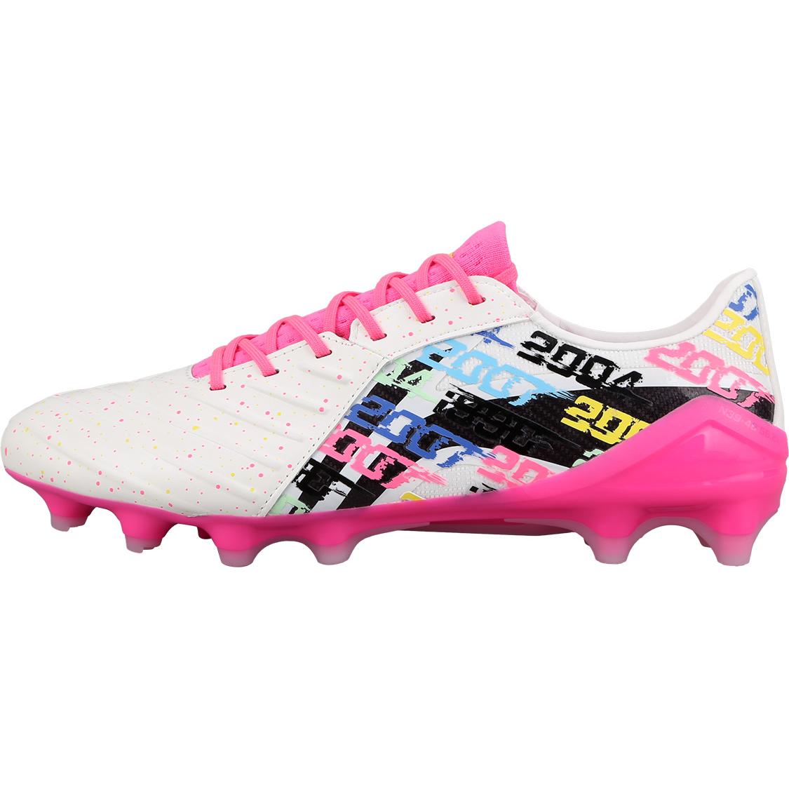 

Li Ning Brocade High end FG Firm Ground Natural Grass Soccer Shoes Men s Pink YSZU007-1 43.5
