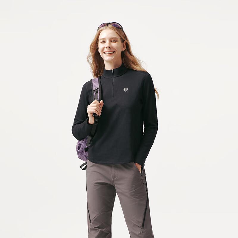 Women's Waffle Thermal Half-Zip Pullover