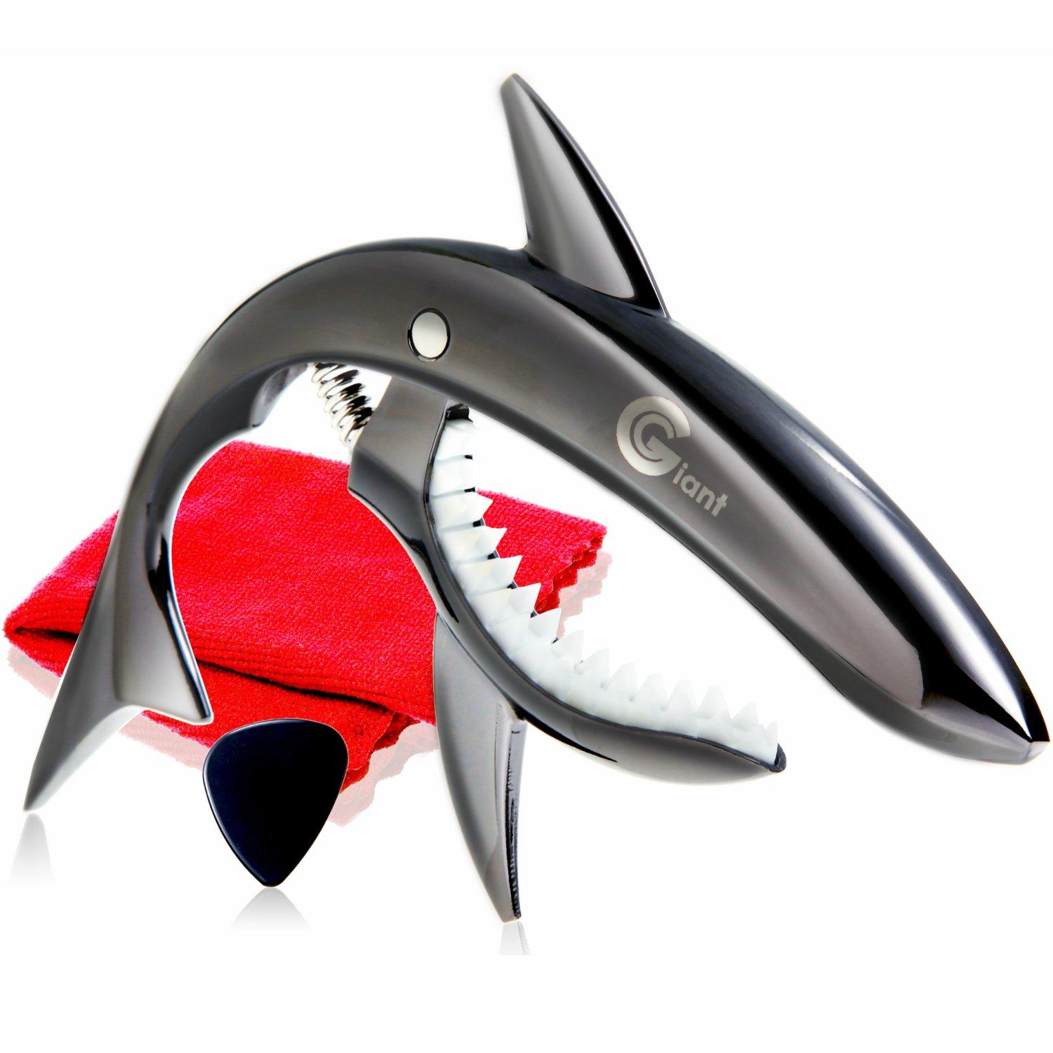 

Гарантия на каподастр Phoenix One Touch Guitar Capo Care из черного [типа Shark] полотна/медиатора/производителя Set 4