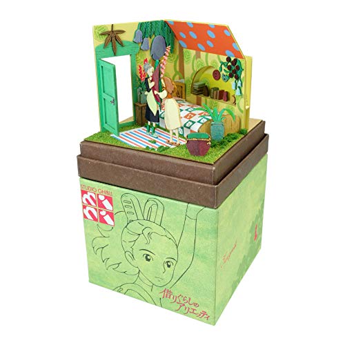 Sankei Studio Ghibli Mini The Borrower Arrietty Homily and Arrietty Paper Craft MP07-101