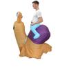 Funny Riding Snail Inflatable Costume, Adults