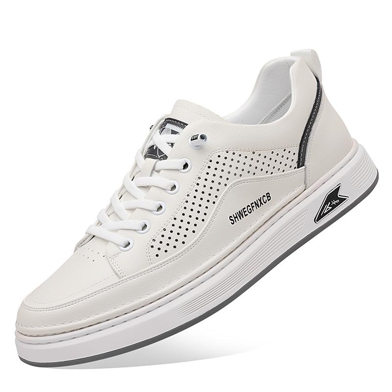

Casual Lace - up Antiskid High Quality Breathable Round Toe High - Quality Craftsmanship Suitable for Leisure Sports Men s shose 38 белый