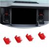 Center Console Air Conditioner Vent Fan Louver Trim Cover For Ford Bronco 21+Red