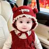 Breathable Winter Baby Crochet Hat Cold-Resistant Winter Baby Lacing Cap  Outdoor Activities