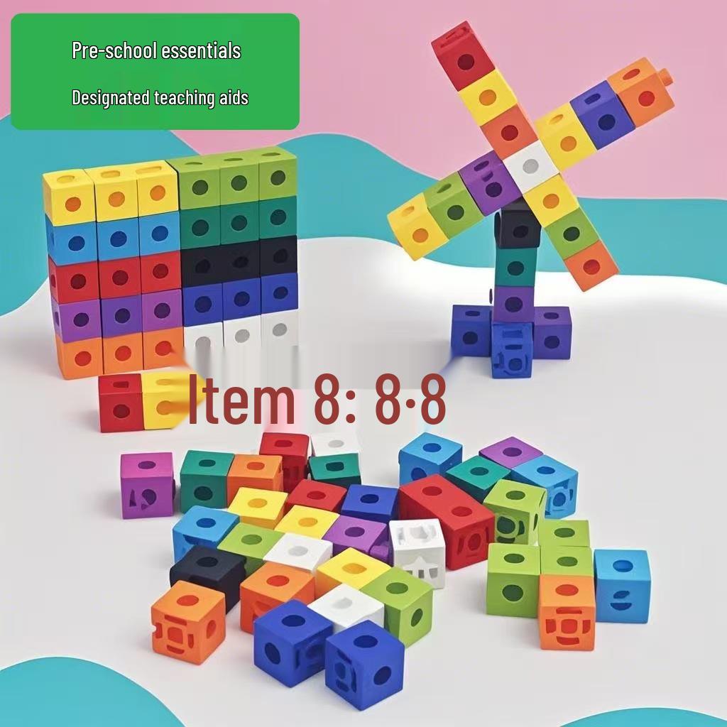 Educational Creative Magic Cubes: 2cm Interlocking Building Blocks - 100-Piece Set for Children