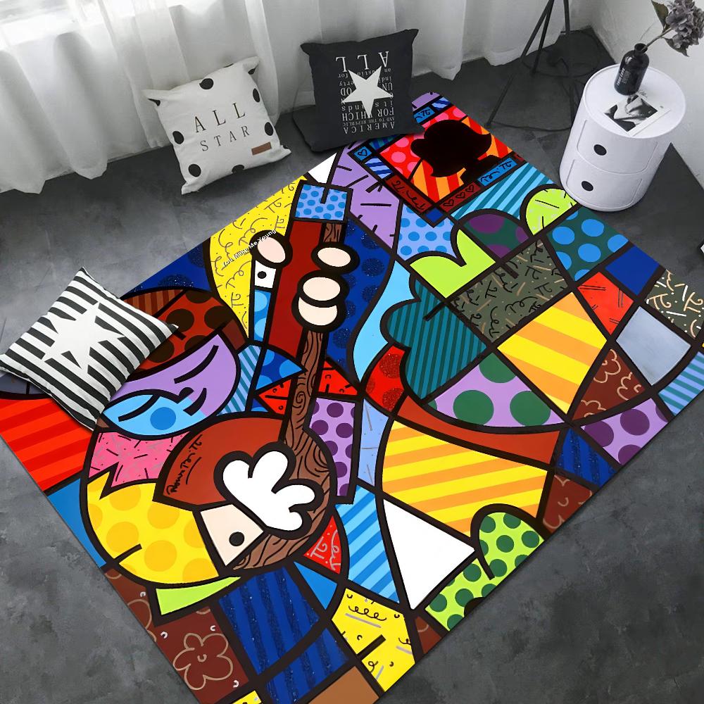 Britto Bathroom Mat Kids Room Bedroom Decoration Balcony Anti-Slip Doormat Living Room Bedside Area Rugs