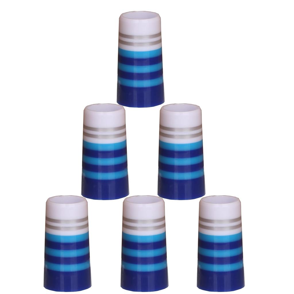 Golf Iron Ferrules Compatible with Tapered Steel Shafts Parallel Shafts Made of Heavy Duty ABS Material Pack of 10 White Multi-Ring 0.355" / 0.370"