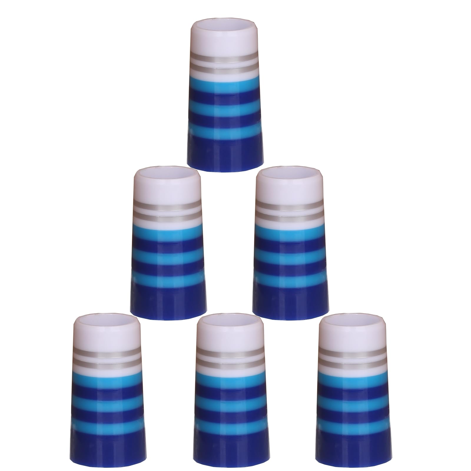 

Феррулы для гольф-айронов, совместимые со стальными коническими шафтами, параллельными шафтами, изготовленные из сверхпрочного АБС-материала, упаковка из 10 штук, белые с несколькими кольцами, 0,355 / 0,370