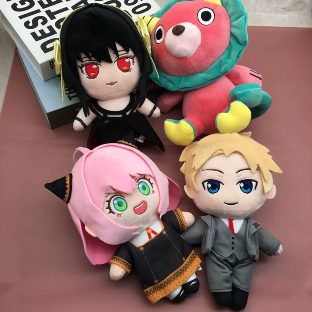 20cm Anya Forger Plush Anime Spy X Family Character Soft Stuffed Peluche Cute Doll Cosplay Prop Home Decor for Kids Fans Gifts