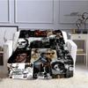 D Evan Peters Printed Throw Blanket  Soft Warm and Stylish Home Textile for Birthday Gifts