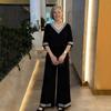 Big-size Loose Wide-leg Pants and Casual Chic Two-piece Women's Outfit