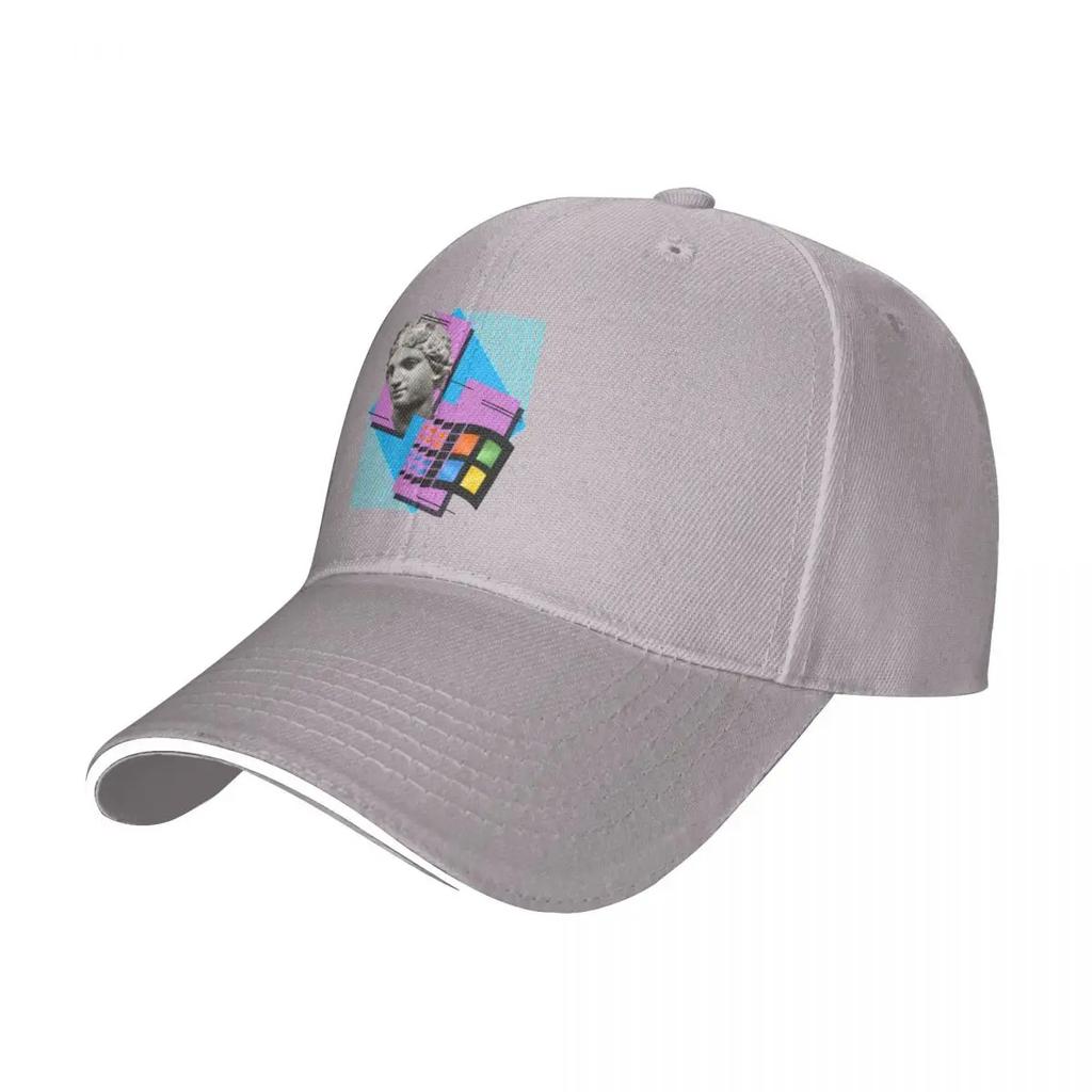 Vaporwave Windows beisbolo kepuraitė Hip Hop sumuštinio stiliaus kepuraitė Unisex stiliaus Reguliuojama apsauganti nuo saulės kepurė Sportinė