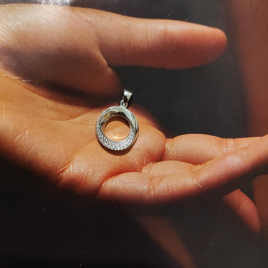 Серебряная подвеска с фианитами (2129813)