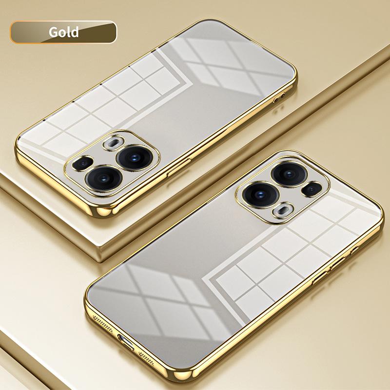 Applicable to OPPO Reno15Pro electroplated glitter mobile phone case Reno14Pro transparent Reno13 protective case