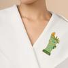Decorative Brooch Cartoon Goddess Statue Design Zinc Alloy Brooch Pin Bag Sweater Suit Lapel Enamel Badge Outfit Accessory