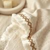 2026 Model All-Cotton Yarn-Dyed Jacquard Floral Bedding Set - Four-Piece A-Class Double-Layer Gauze Duvet Cover