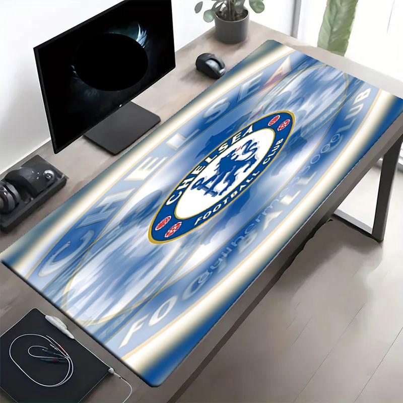Chelsea F.C Print Mouse Pad, Anti‑Slip Desktop keyboard Mat, for PC Laptop Gaming Working Daily Use, Cool Festival Surprise Gift