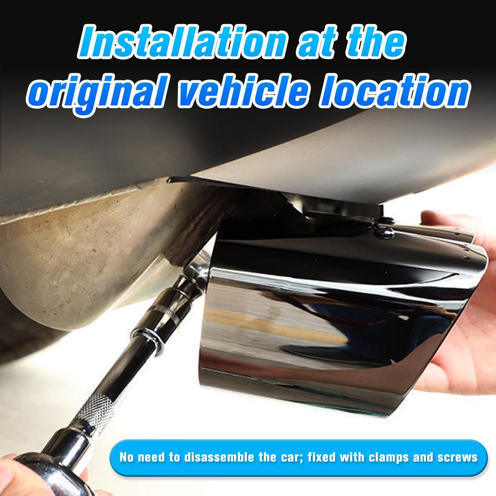 Exhause Tip Extension Throat and Tail Pipe Decoration Guard Board for Land Rover Defender 90/110/13020-25 Decorative Exterior