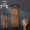 Thickened Custom Cotton Apron: Dirt-Resistant, Waterproof & Oil-Proof Kitchen Canvas