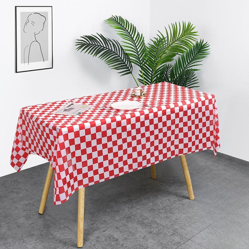 1/3pcs Checkerboard Tablecloth Disposable Rectangular Tablecloth Picnic Mat Party