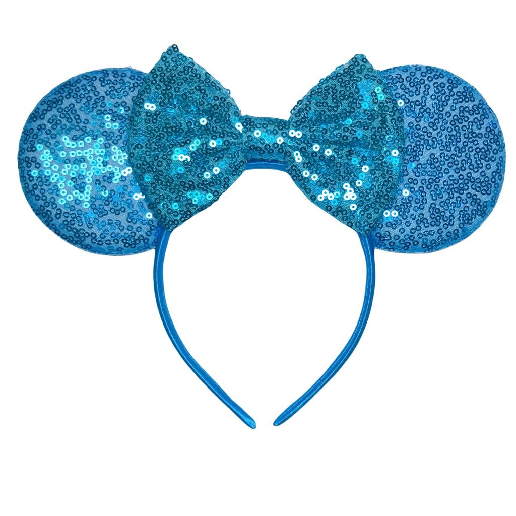 Newest Mouse Ears Headband Kid Adult Festival Party Sequins HairBow Hairband Women Girl Hair Accessories Gift