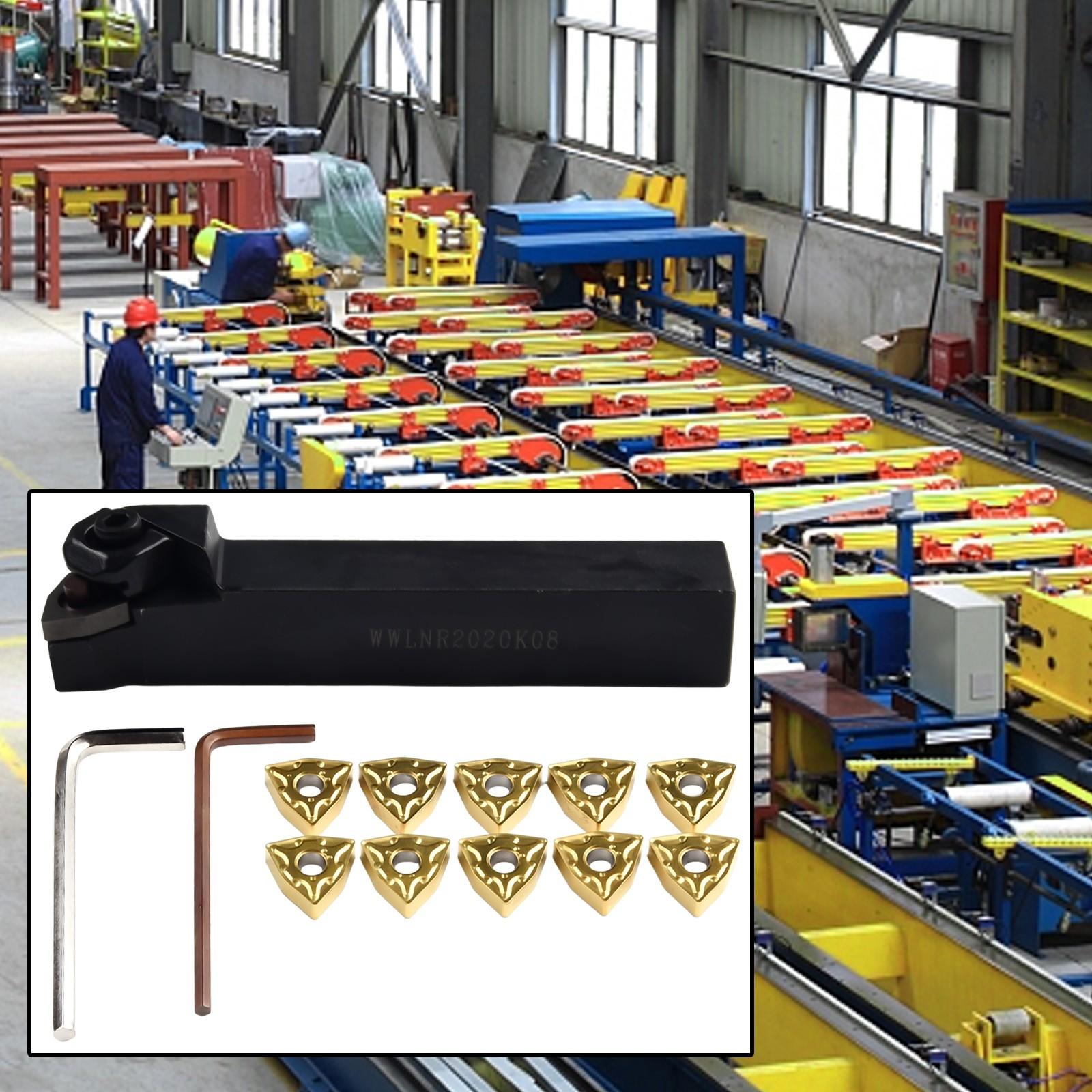 

WWLNR2020K08 (20x125мм) Токарный держатель для наружной обработки + WNMG080408 BP010