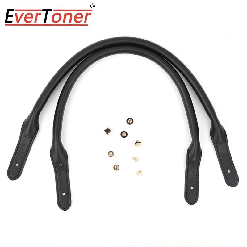 

EverToner 2Pcs Detachable Tote PU Leather Replacement Handles Straps Handbags Shoulder Bag Accessories