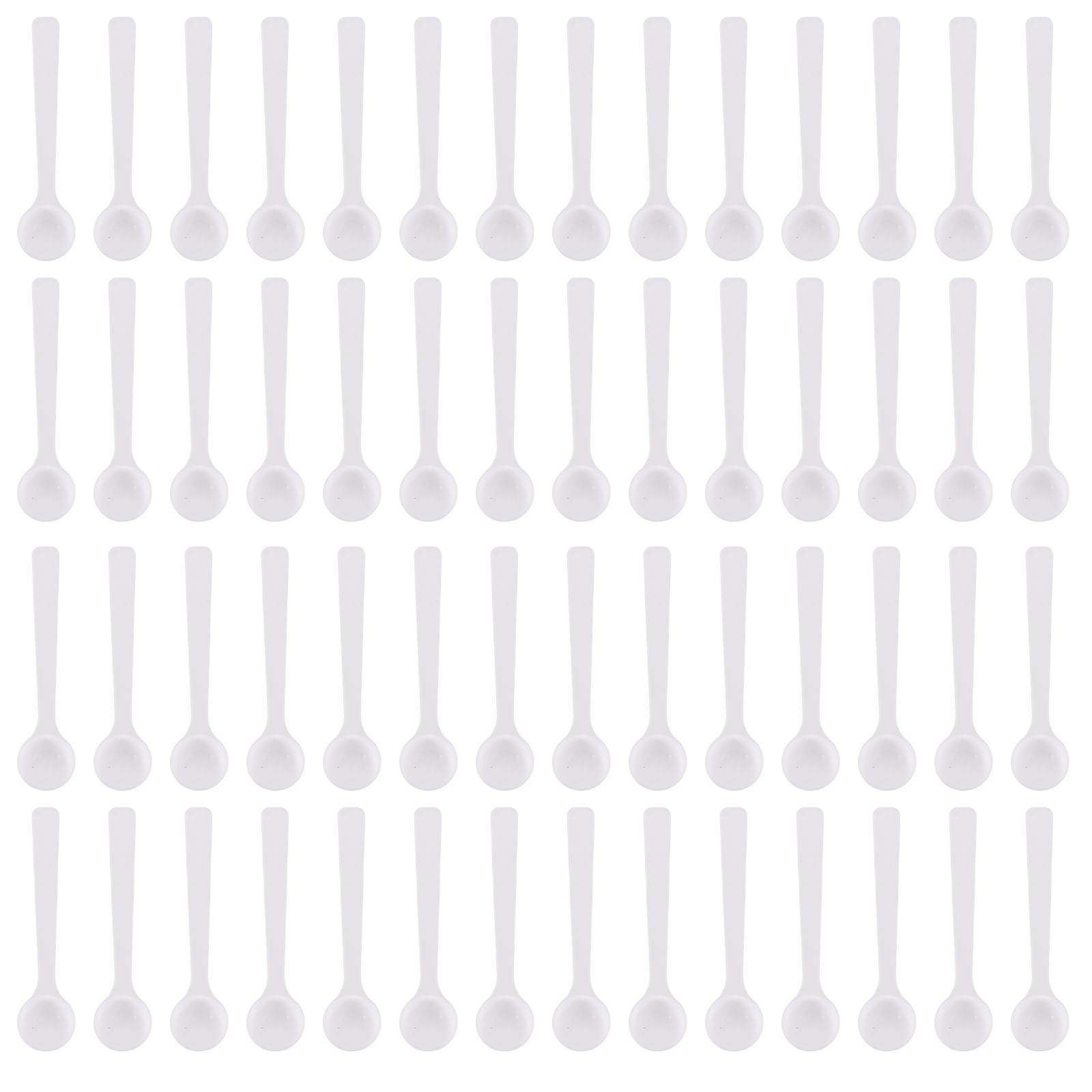 

Ложка для пудры Кофейная ложка Мини-ложки Измерительный инструмент для косметики Чайные ложки белый