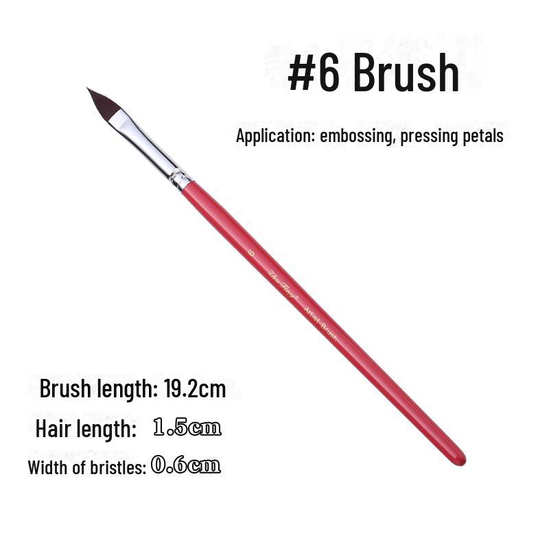 17-częściowy zestaw pędzli do malowania twarzy: Haczyk, Linia Haczyka, Wytłaczanie, Rząd, Płaski Daszek, Skośny Daszek, Płatki Pędzle