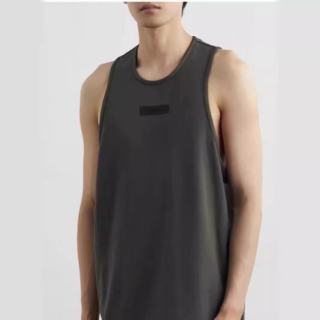

ESSENTIALS Unisex Trendy Sleeveless Layered Vest L
