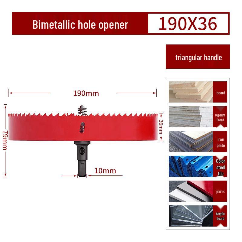 Bimetall-Lochsägebohrer für Holz, Gipskarton, PVC und Eisen