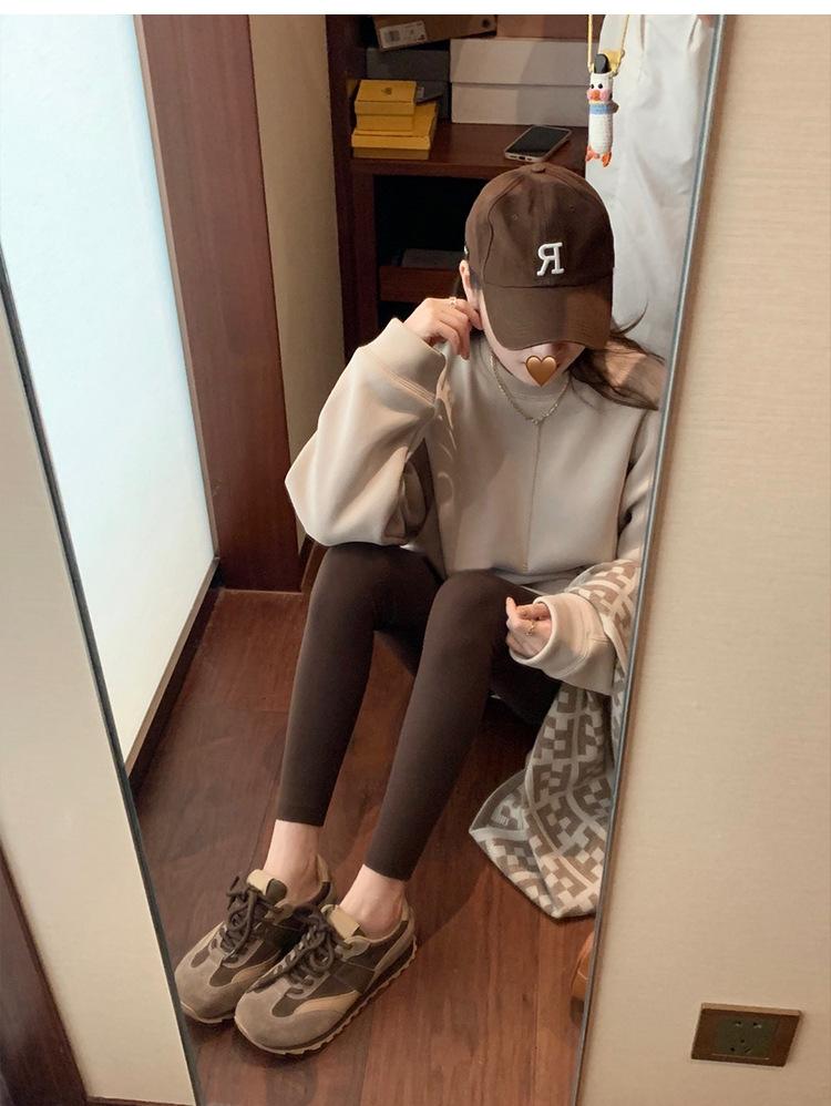 Cowhide Version~ Genuine Leather Retro German Training Women's Shoes Lace-up Versatile Forrest Gump Shoes Casual Sports Shoes Women's Thick Basep