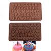 Baking Chocolate Mold 26 Alphanumeric Chocolate Silicone Mold Fondant Tool Mold