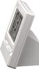 RHYTHM Alarm Clock with Temperature and x x 8RZ201SR03 Radio-Controlled Calendar, White, 9.1 10.5 5.2 cm,