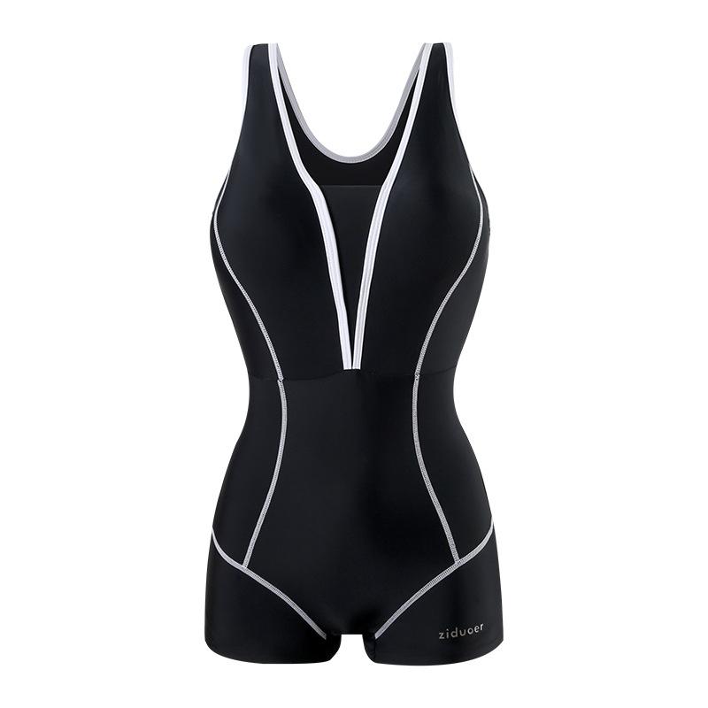 Swimsuit Women's Large Size 1011 New One-piece Flat Angle Racing Special Swimsuit Soaking In Hot Springs and Slimming Women's Swimsuit