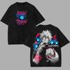 Gojo Satoru Jujutsu Kaisen T-shirt Uomo Donna Maglietta Cotone Lavato Abbigliamento Estivo Manica Corta