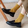 Fashion Design Student Breathable Mink fur Fleece Socks Mid-Tube Hosiery Women Socks Floor Socks
