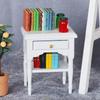 1:12 Miniature Dollhouse Bedroom White Bedside Table Model