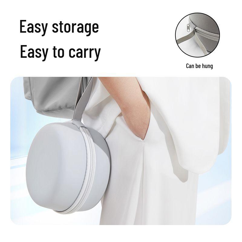 Almohada de Viaje Portátil con Espuma Viscoelástica en Forma de U para Cuello para Coche, Tren y Avión