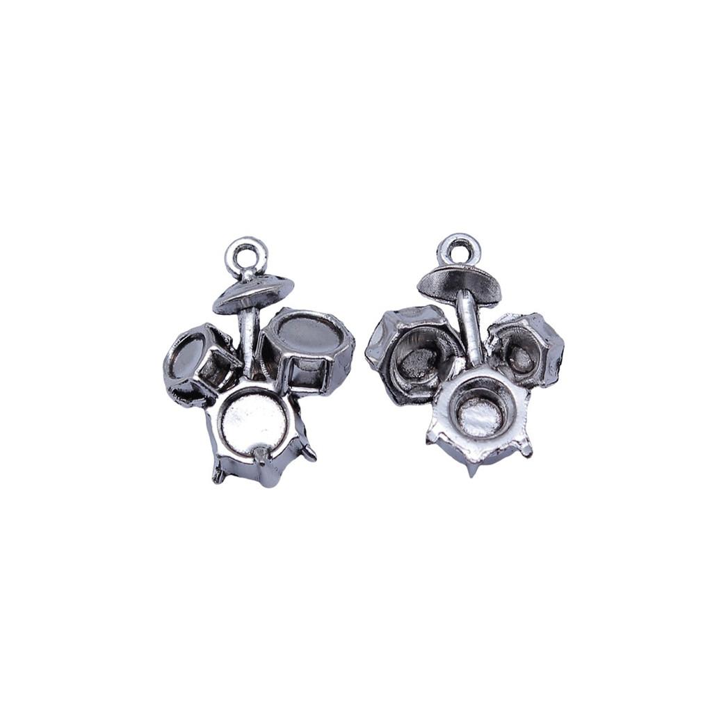 Musical Charms Multi Color Alloy Guitar Pendants For Music Themed Jewelry Making