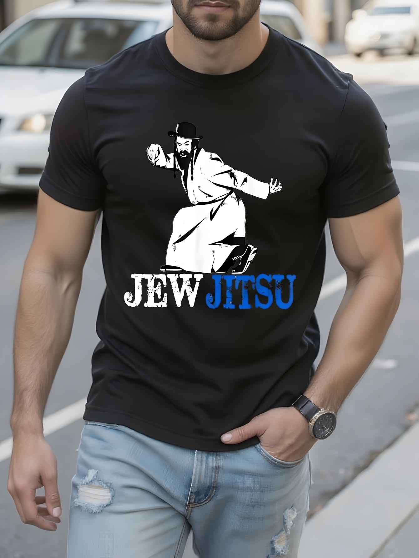 Funny JewJitsu Graphic Tshirt - Jewish Martial Arts Joke ... S
