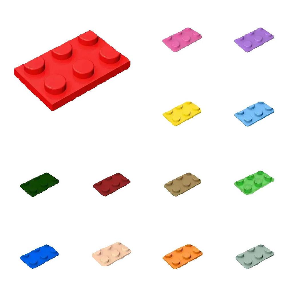 50 pezzi 3021 Mattoncino Piatto 2x3 Punti Giocattoli Per Edifici Tecnici Blocchi Giocattoli Per Bambini Compatibile Educativo Creativo Fai da Te MOC