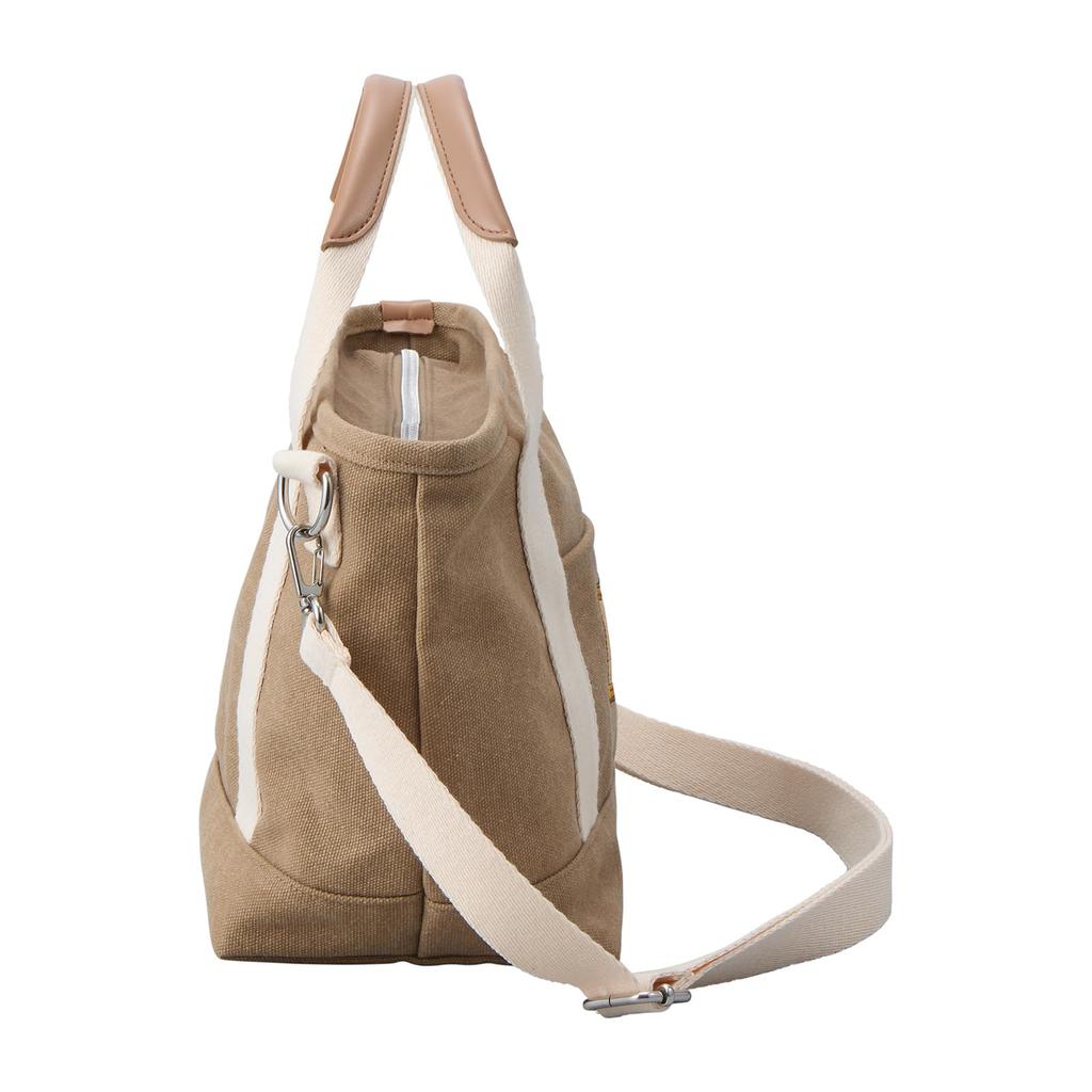 Insulated Tote Canvas Lunch Shoulder Moomin 6078 Ancestor 2-Way Bag, Bag, Bag, Bag, MC52. Brown,
