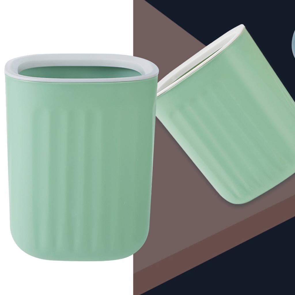 Desktop Trash Can Pressure Ring Simple Mini Rubbish Can Fashionable Rubbish Bin for Dormitory