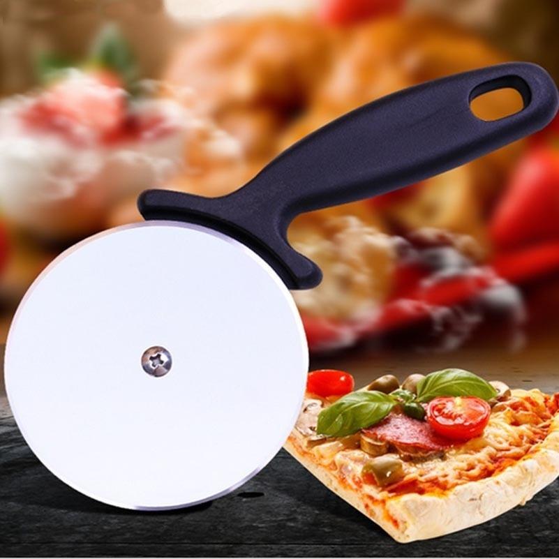 1Pcs Pizza Cutter Round Shaped Pizza Cutter Wheels Cake Bread Round Knife Cutter Pizza Tools