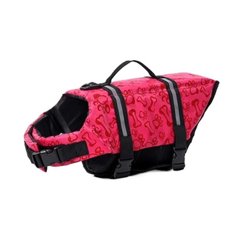 Adjustable Large Dog Life Jacket Reflective Safety Vest for Swimming Surfing And Sailboating Enhanced Buoyancy Pet Swimwear Summ