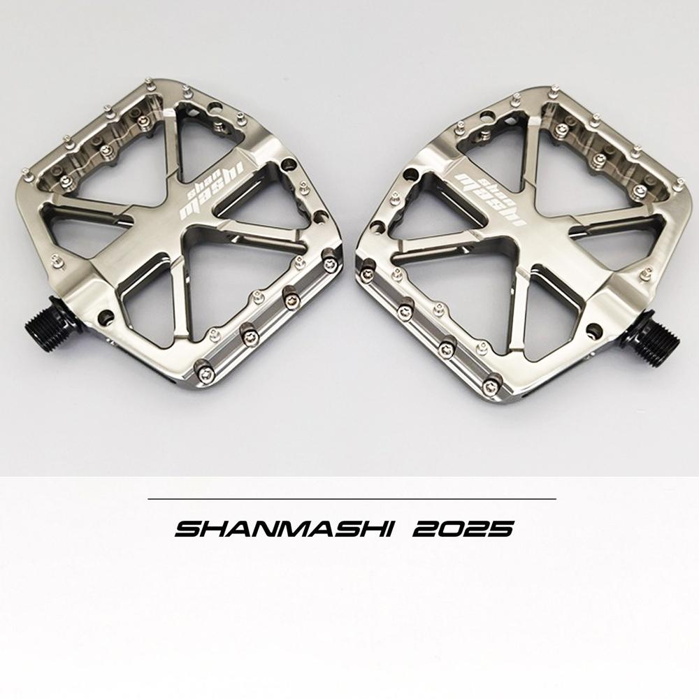 

SHANMASHI Bike Pedals TOMAS MTB Mountain Road Flat Non-slip CNC 3 Sealed Bearings Green Bicycle Pedals Route Cycling Accessories