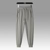 Summer Ice Silk Men's Breathable Casual Pants Men's Thin, Quick Drying, High Elasticity Straight Leg Pants Plus Large Sports Pants