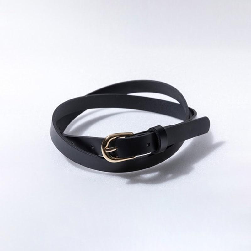 

GANISONG Ремень из веганской кожи_черный FREE